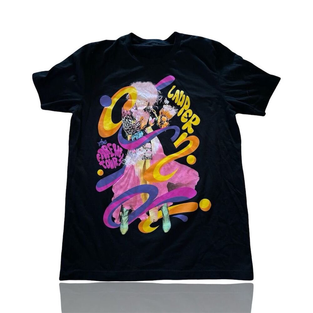 Cyndi Lauper 2025 Tour Unisex Black Graphic T-Shirt: Farewell Tour GUC